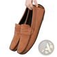 Hand-stitched Suede Loafers Handmade Velvet Shoes