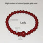Handcrafted Cinnabar Lotus and Calabash Beaded Bracelets