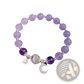 Handmade Celestial Moon and Star Crystal Bead Bracelet