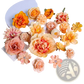 Handmade Mixed Pastel Silk Flower Diy Hair Accessory Set