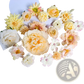 Handmade Mixed Pastel Silk Flower Diy Hair Accessory Set