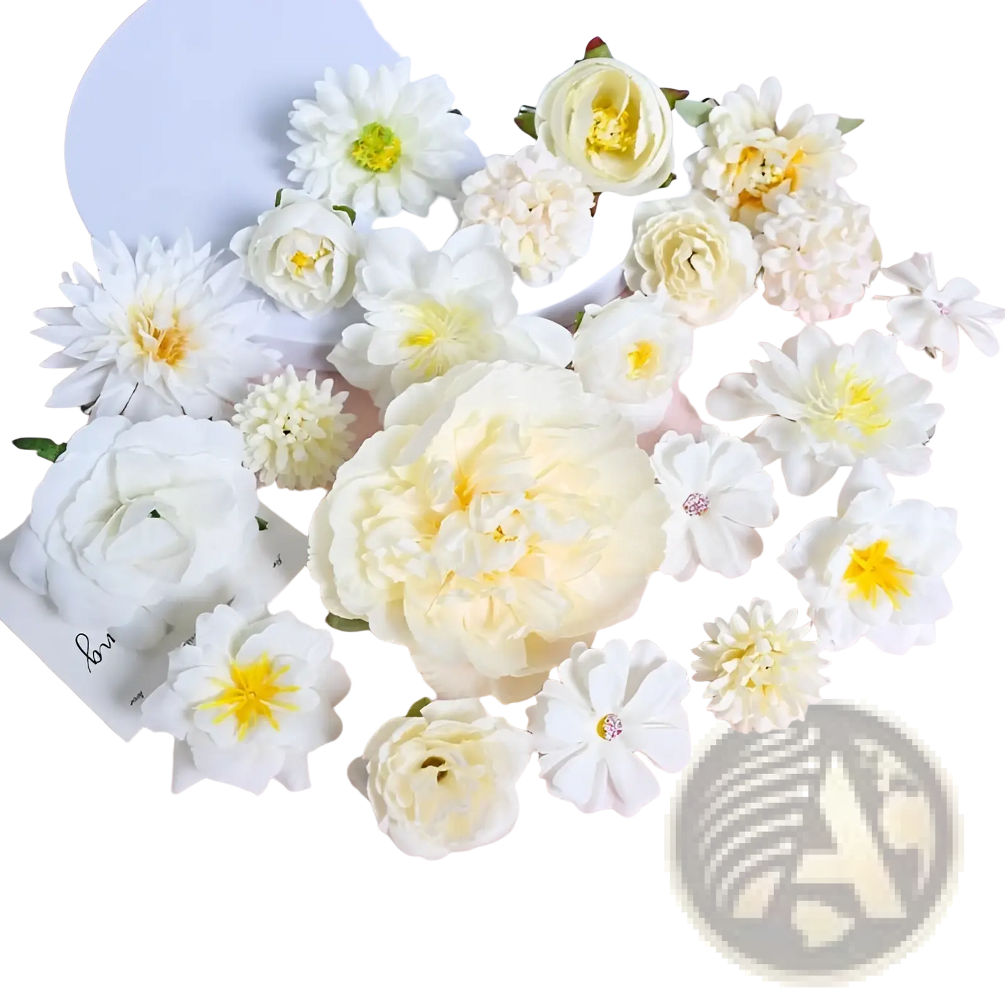 Handmade Mixed Pastel Silk Flower Diy Hair Accessory Set