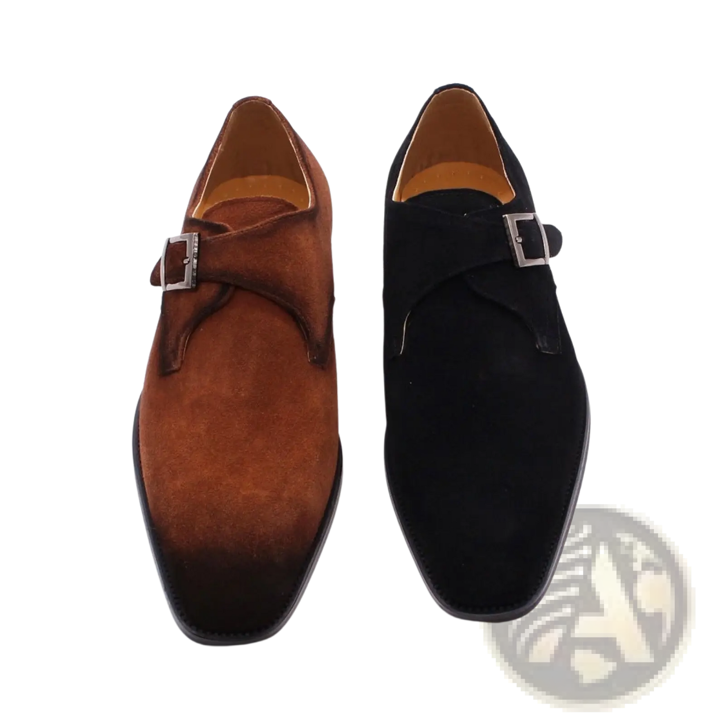 Handmade Suede Horsebit Loafers for Men Business Casual Shoes