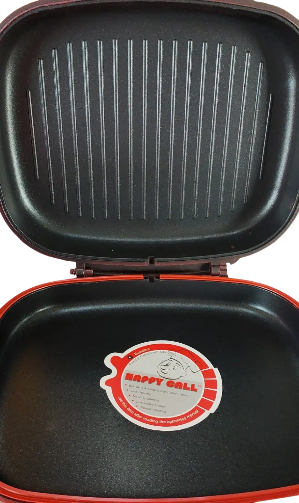 Happycall 32cm Non Stick Double Sided Frying Pan Red