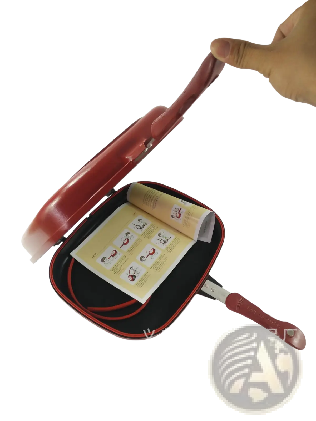 Happycall 32cm Non Stick Double Sided Frying Pan Red