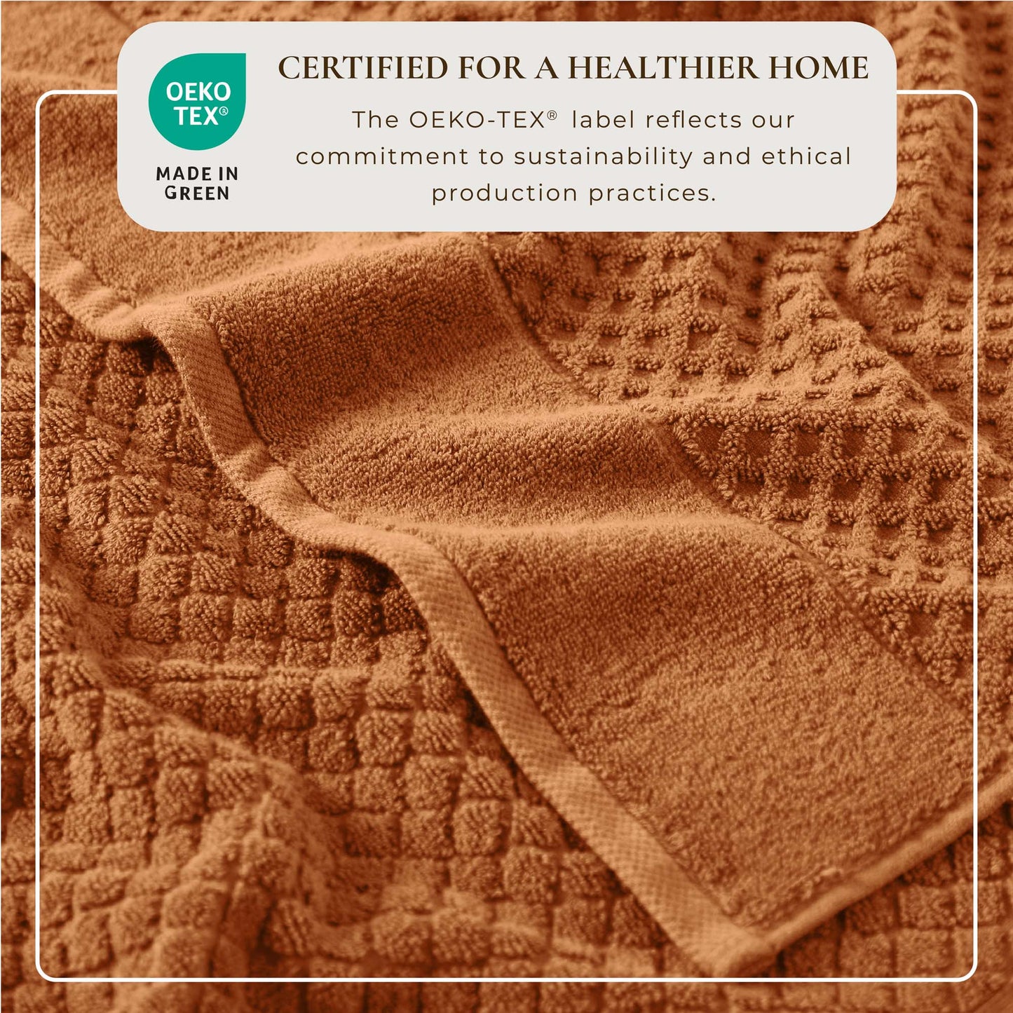 Cotton Diamond Waffle Weave Bath Towel Set - Grayson Collection
