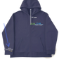 Heavyweight off Shoulder Graphic Cotton Blend Hoodie