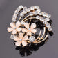 Vintage Opal and Rose Gold Floral Bridal Brooch
