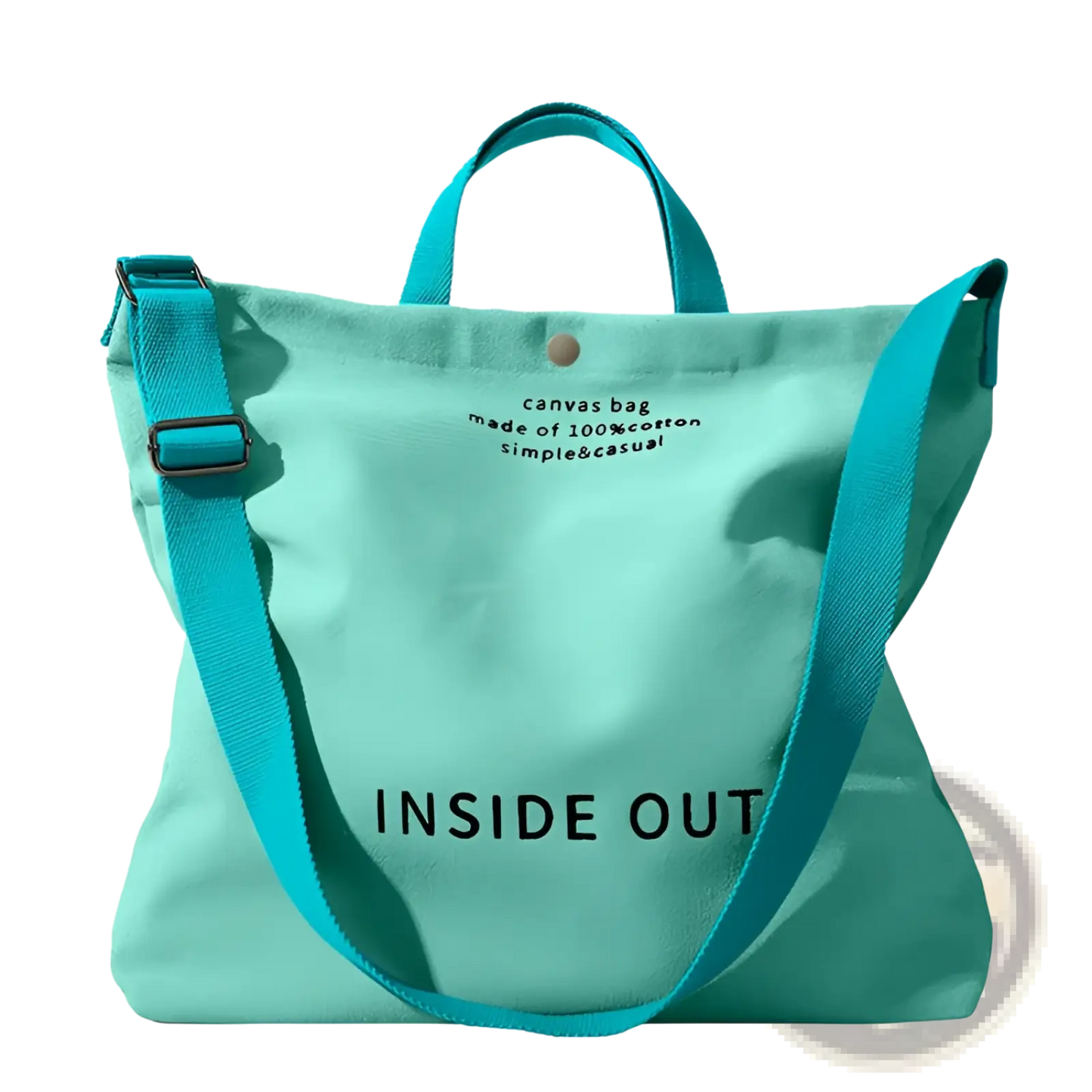 High End Large Capacity Black Canvas Tote Bag