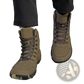 Hiking Boots Wide Toe Leather High Top Sports Shoes