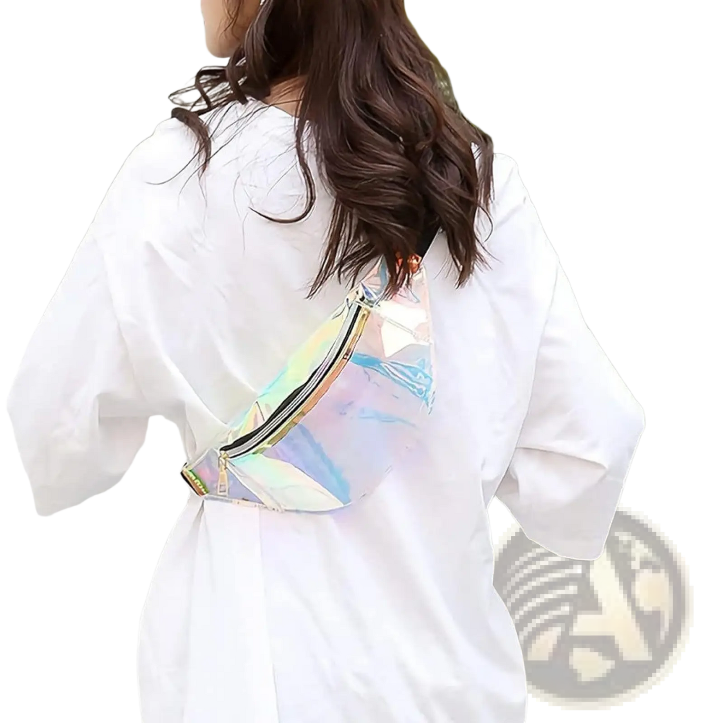 Holographic Iridescent Tpu Waist Bag Chest Satchel
