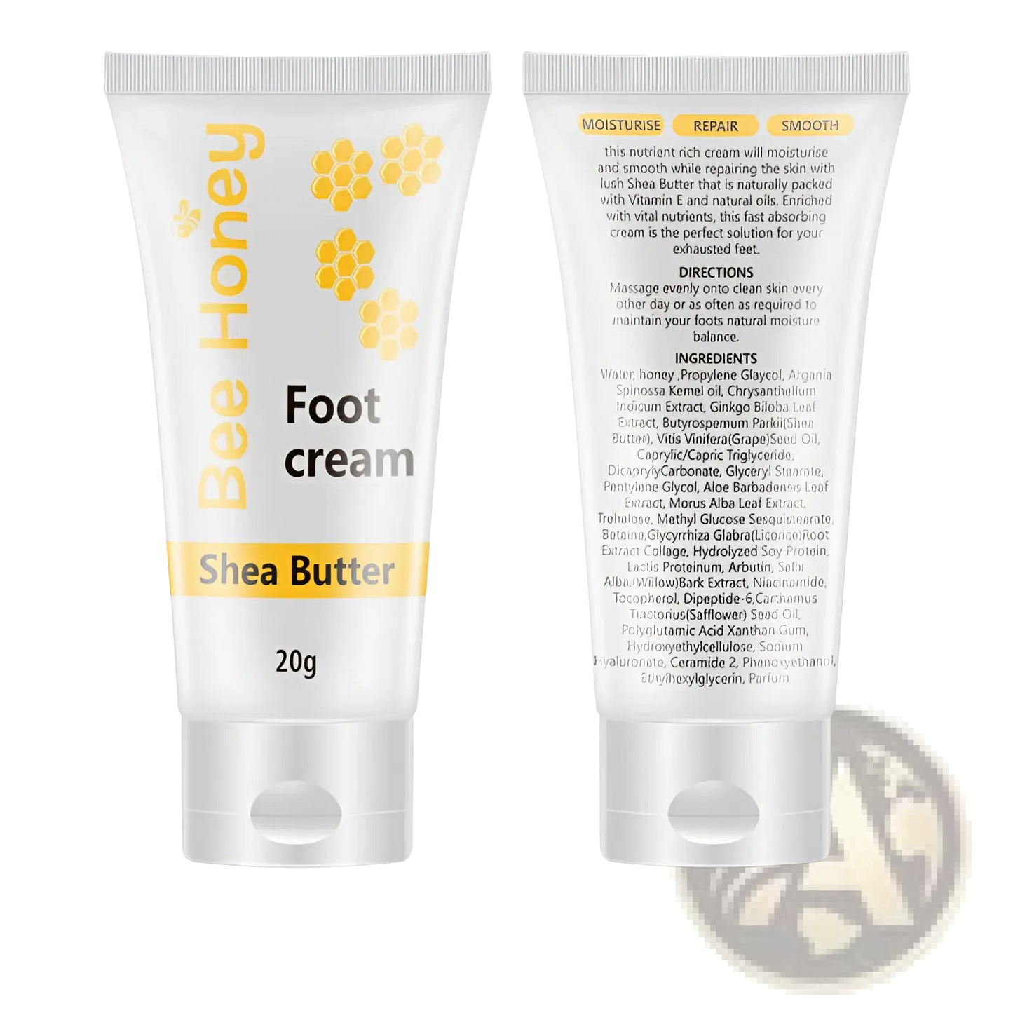 Honey Foot Cream and Gel Sock Moisturizing Set