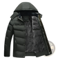 Hooded Quilted Winter Jacket with Plush Fleece Lining