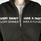 Compliments Sinner & Saint Black Wash Zip-Up Hoodie