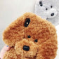 3d Plush Teddy Dog Fluffy Soft Phone Case