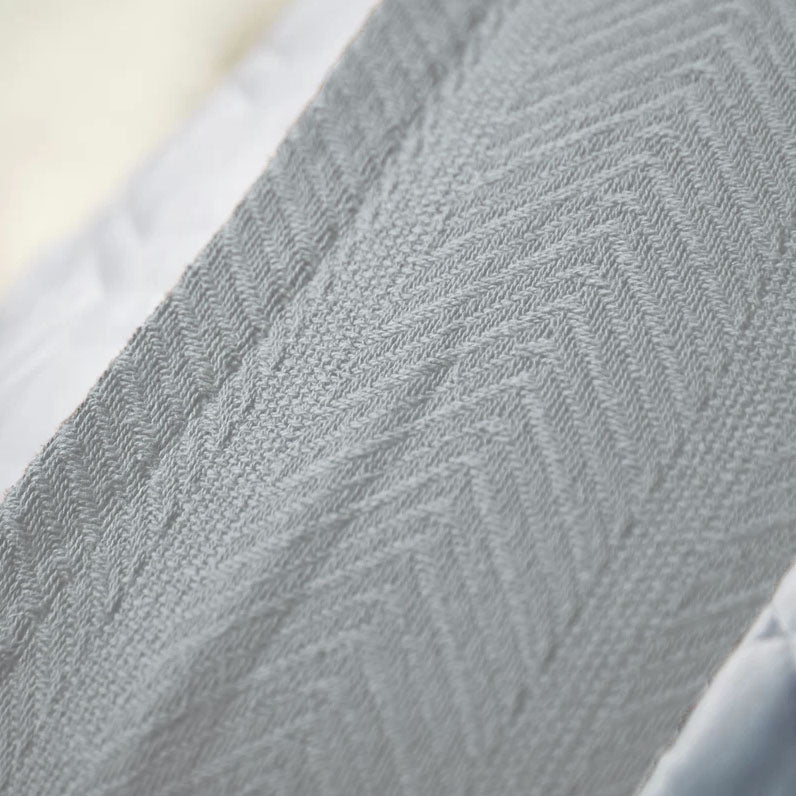 Homvare Super Soft  Cotton Basket Weave Blanket/Throw 90" x 90"