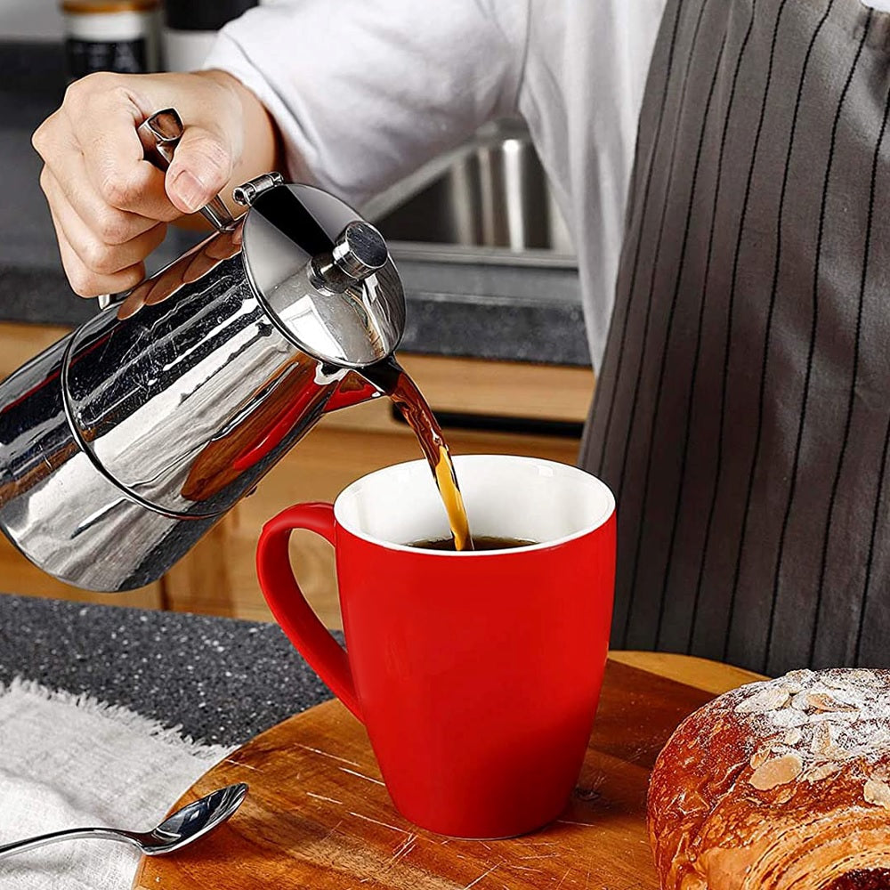 Homvare Porcelain Coffee Mug, Tea Cup, 10 oz