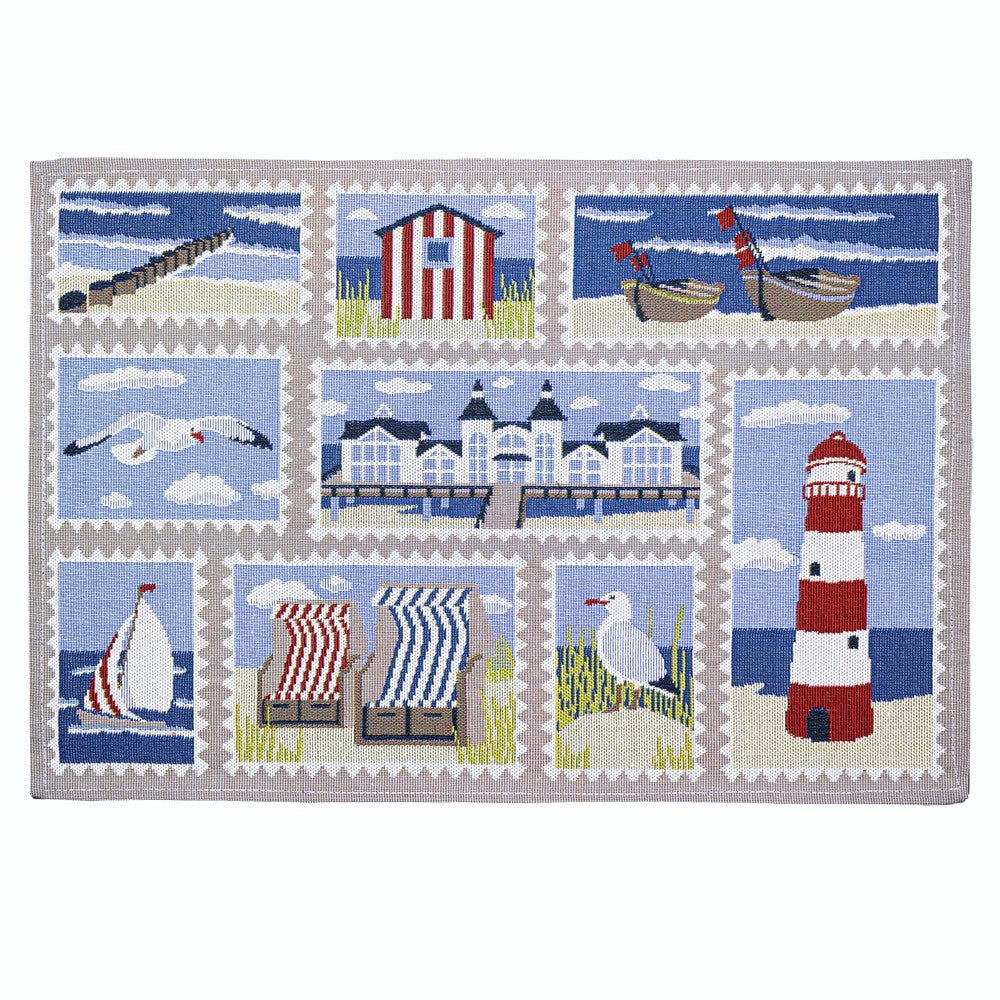 Homvare Table Placemats, Holiday Dinner, Parties, Home Décor, Woven Tapestry 13”X19”-Set of 4