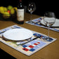 Homvare Table Placemats, Holiday Dinner, Parties, Home Décor, Woven Tapestry 13”X19”-Set of 4