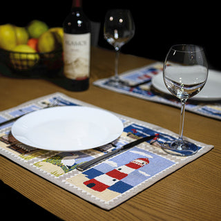 Homvare Table Placemats, Holiday Dinner, Parties, Home Décor, Woven Tapestry 13”X19”-Set of 4