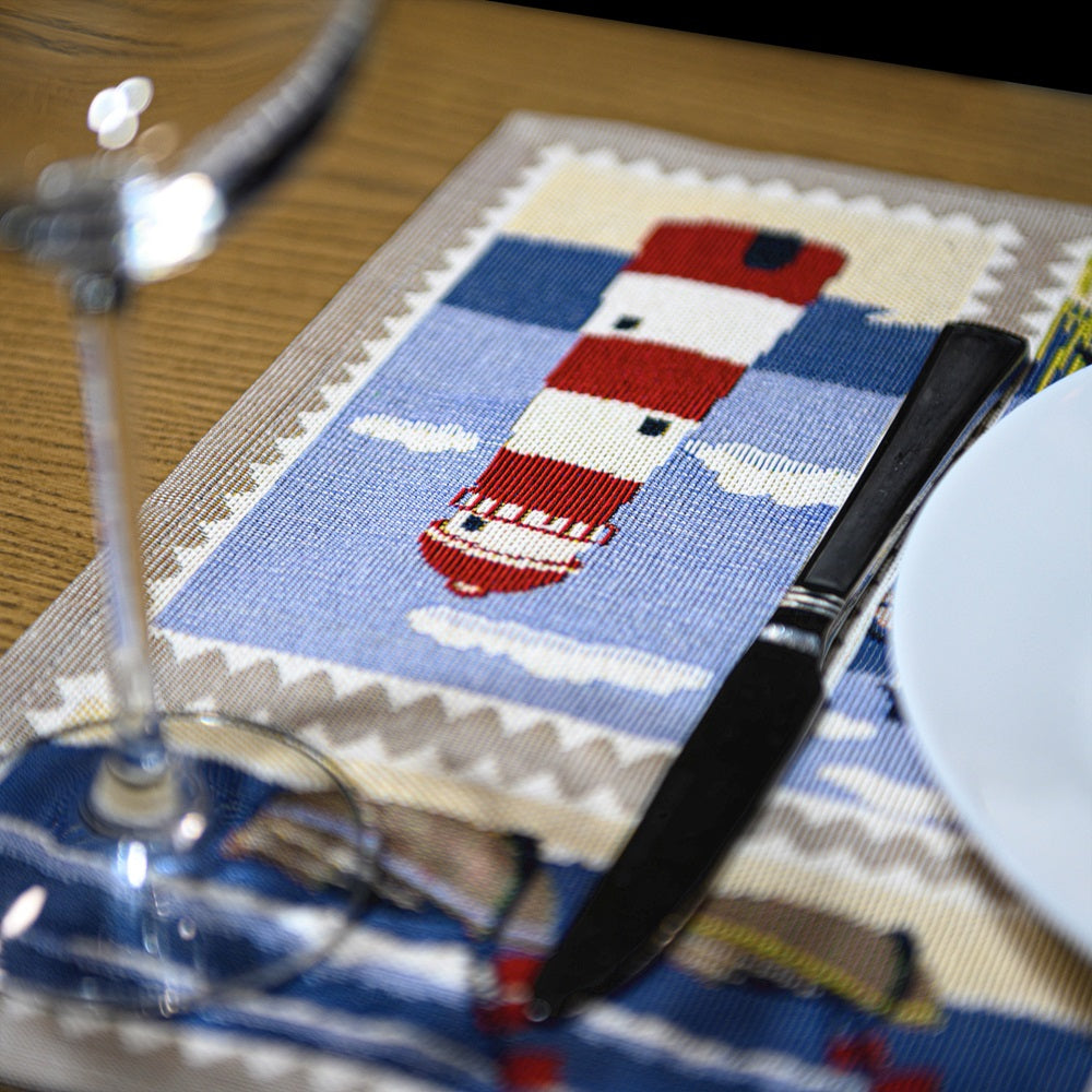 Homvare Table Placemats, Holiday Dinner, Parties, Home Décor, Woven Tapestry 13”X19”-Set of 4