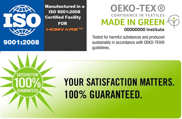 Homvare Table Placemats, Holiday Dinner, Parties, Home Décor, Woven Tapestry 13”X19”-Set of 4