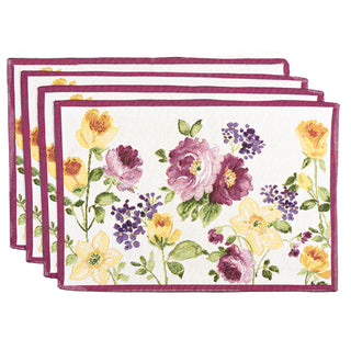 Homvare Table Placemats, Holiday Dinner, Parties, Home Décor, Woven Tapestry 13”X19”-Set of 4