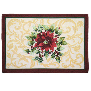Homvare Table Placemats, Holiday Dinner, Parties, Home Décor, Woven Tapestry 13”X19”-Set of 4