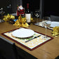 Homvare Table Placemats, Holiday Dinner, Parties, Home Décor, Woven Tapestry 13”X19”-Set of 4