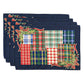 Homvare Table Placemats, Holiday Dinner, Parties, Home Décor, Woven Tapestry 13”X19”-Set of 4