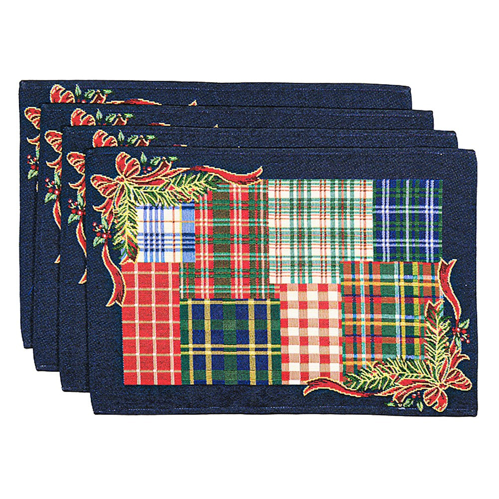 Homvare Table Placemats, Holiday Dinner, Parties, Home Décor, Woven Tapestry 13”X19”-Set of 4