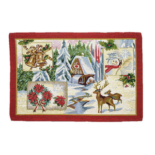 Homvare Table Placemats, Holiday Dinner, Parties, Home Décor, Woven Tapestry 13”X19”-Set of 4