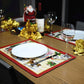 Homvare Table Placemats, Holiday Dinner, Parties, Home Décor, Woven Tapestry 13”X19”-Set of 4