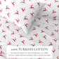 Turkish Cotton Christmas Flannel Sheet Set - Whittaker Collection
