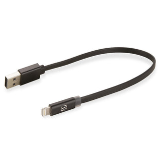 SCOSCHE FlatOut LED 3' Charge & Sync Cable with LED Indicator for Lightning devices