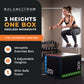 BalanceFrom Fitness 3 in 1 60lb Foam Box Jumping Exercise, Black (Damaged)