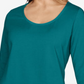 Karen Scott Women's Plus Size Cotton Scoop-Neck Top Teal Size XX-Large