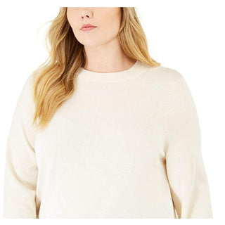 Michael Kors Women's Snap Hem Sweater White Size X-Large