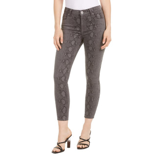 STS Blue Women's Ellie Snake Print High Waist Skinny Jeans Grey Size 29