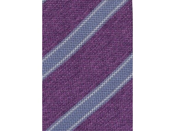 Tasso Elba Men's Stripe Silk Tie  Purple Size Regular