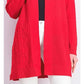 Charter Club Women's Patchwork Cardigan Red Size Petite Medium