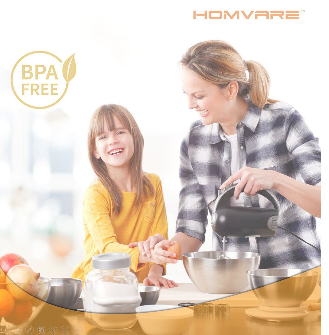 Homvare 8 Piece Stainless Steel BPA Free Silicone Kitchen Cooking Easy Grip Utensil Set Durable Material - Black