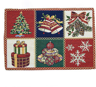Homvare Table Placemats, Holiday Dinner, Parties, Home Décor, Woven Tapestry 13”X19”-Set of 4