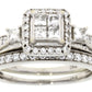 1.00ct Diamond Engagement Ring Set 10KT White Gold