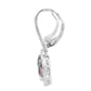 .87ct Quartz Diamond Dangle Earrings 10KT White Gold