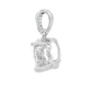 3.00ct Moissanite Pendant Sterling Silver