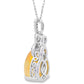 1.94ct Opal Diamond Fashion Pendants 14KT Yellow Gold
