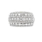 3.00ct Diamond Wedding Band Ring 10KT White Gold