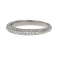 Cubic Zirconium Wedding Band Ring Sterling Silver
