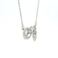 .04ct Diamond Cross Religious Pendant Sterling Silver
